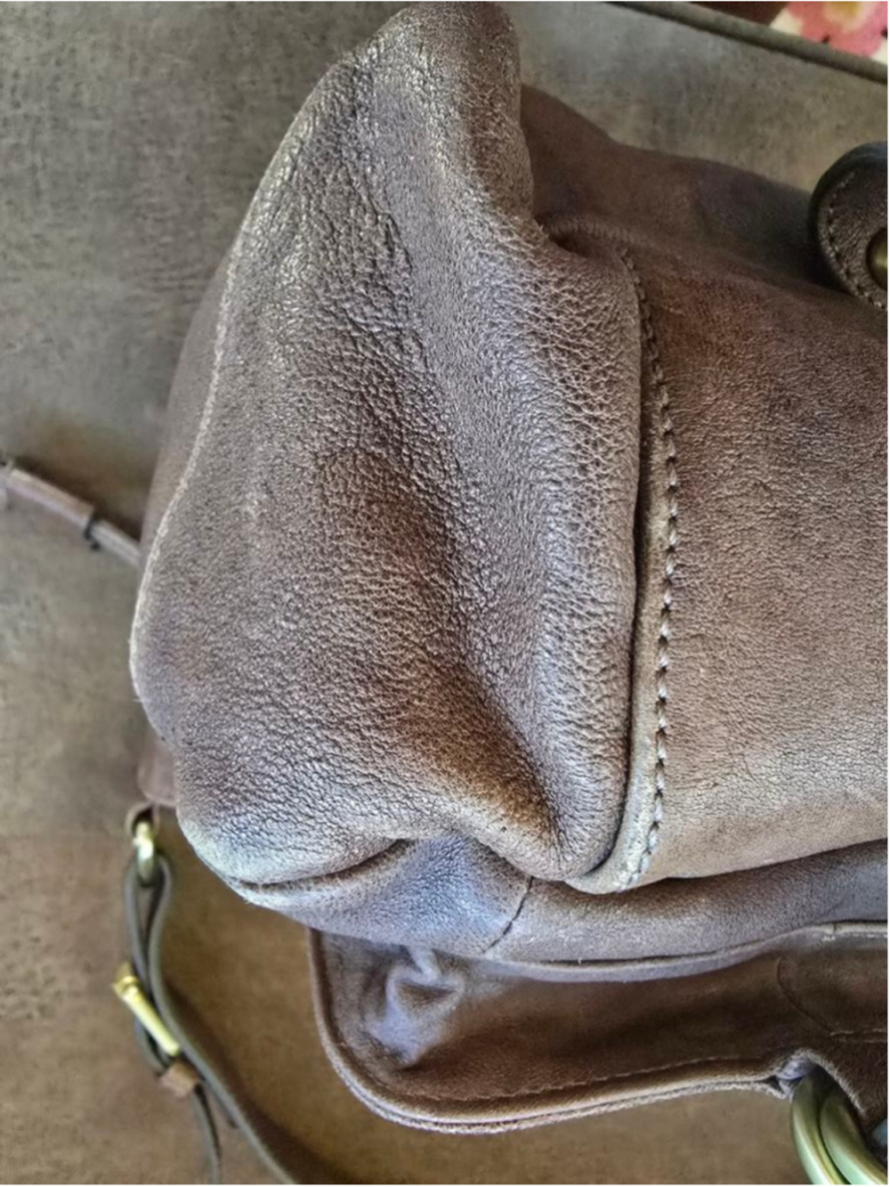 Women's Sorial Brown Leather Shoulder Bag One Size - Picture 3 of 9